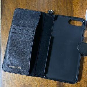 Michael kors iPhone 8 Plus black wallet folio